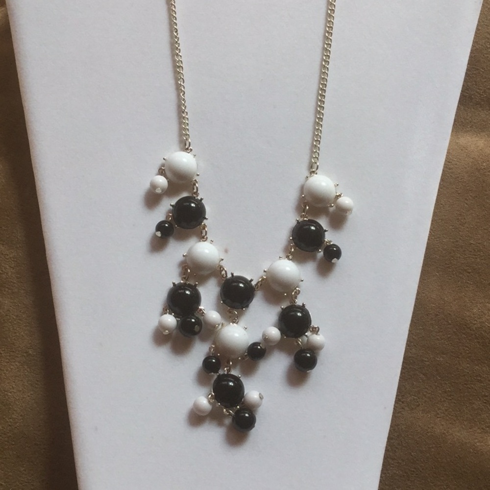 Fun black and white necklace